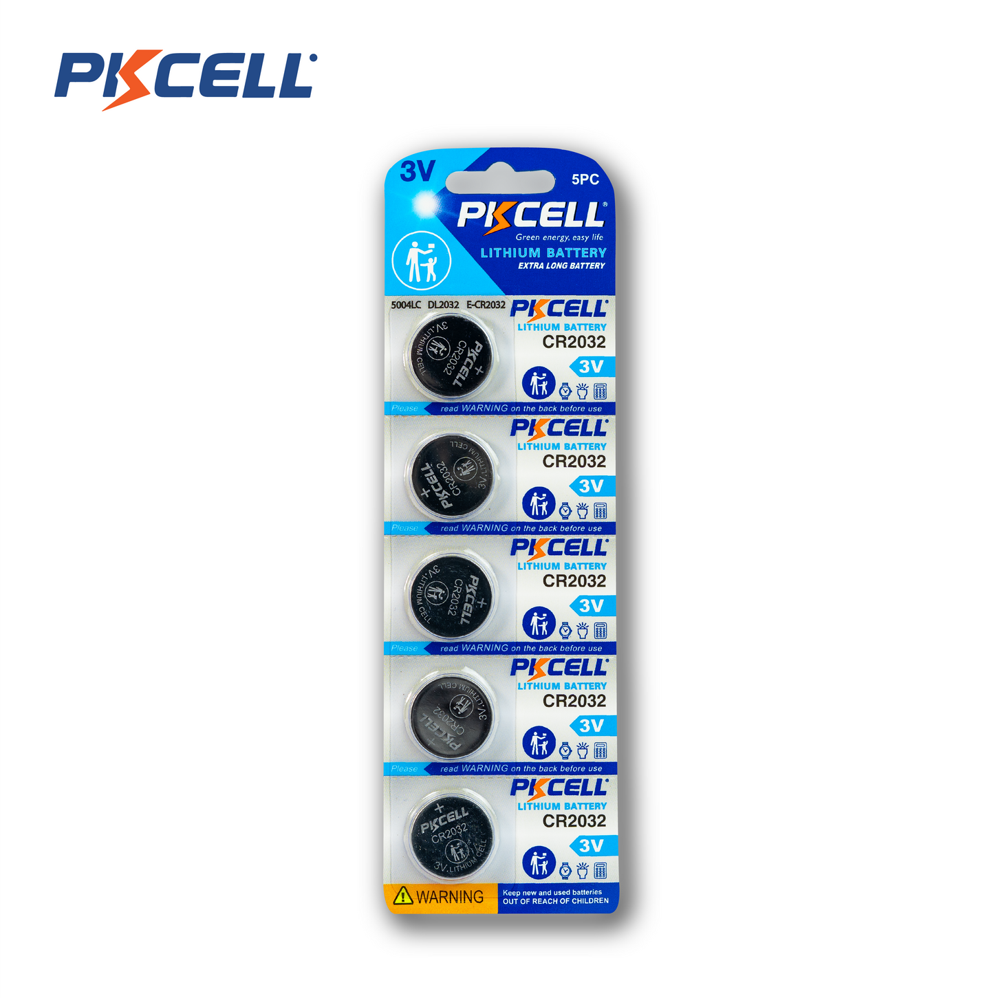 PKCell caja de 150 baterías CR2032 de larga duración