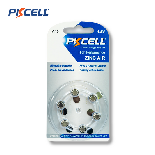 PKcell caja de 60 baterías zinc-aire A10