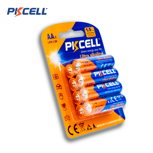 PKcell batería AA 1.5V Ultra Alcalina - 8 piezas