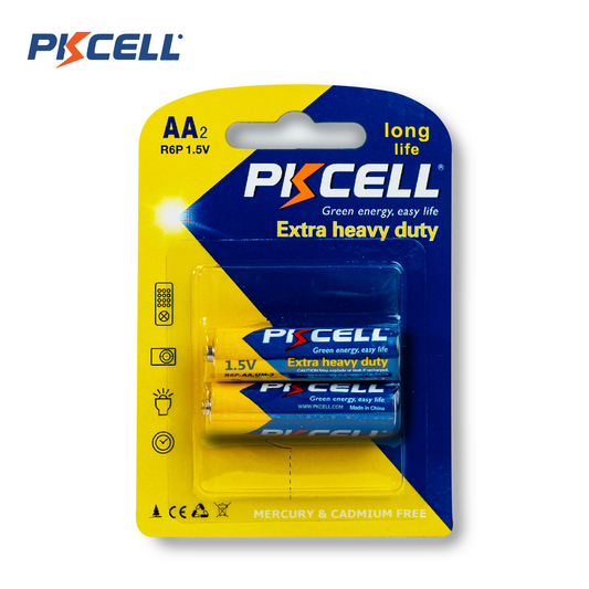PKcell batería AA 1.5V (2 piezas)