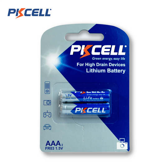 PKCell Batería de litio AAA de alta descarga y duración